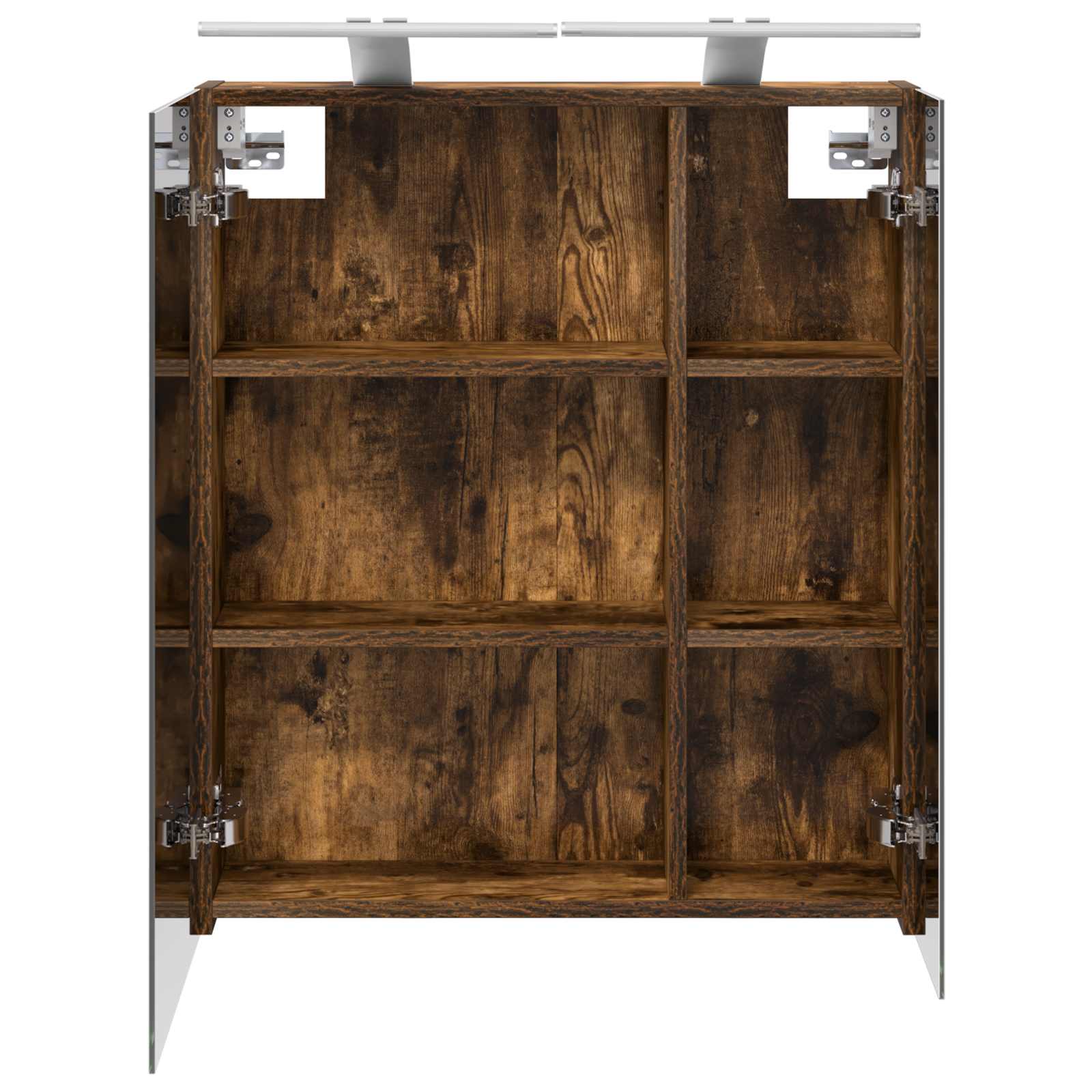 Koupelnová zrcadlová skříň Kouřový dub 60 x 14,5 x 70 cm - obrázek 7