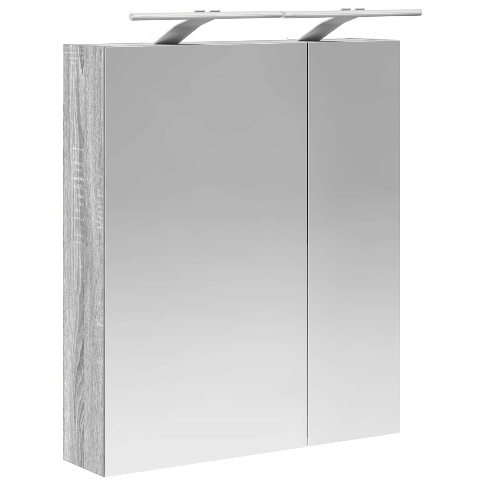 Badkamer spiegelkast met plank Grijs Sonoma 60 x 14,5 x 70 cm - Afbeelding 5