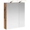 vidaXL Vannitoa peeglikapp Vana puit 60 x 14,5 x 70 cm Tehispuit