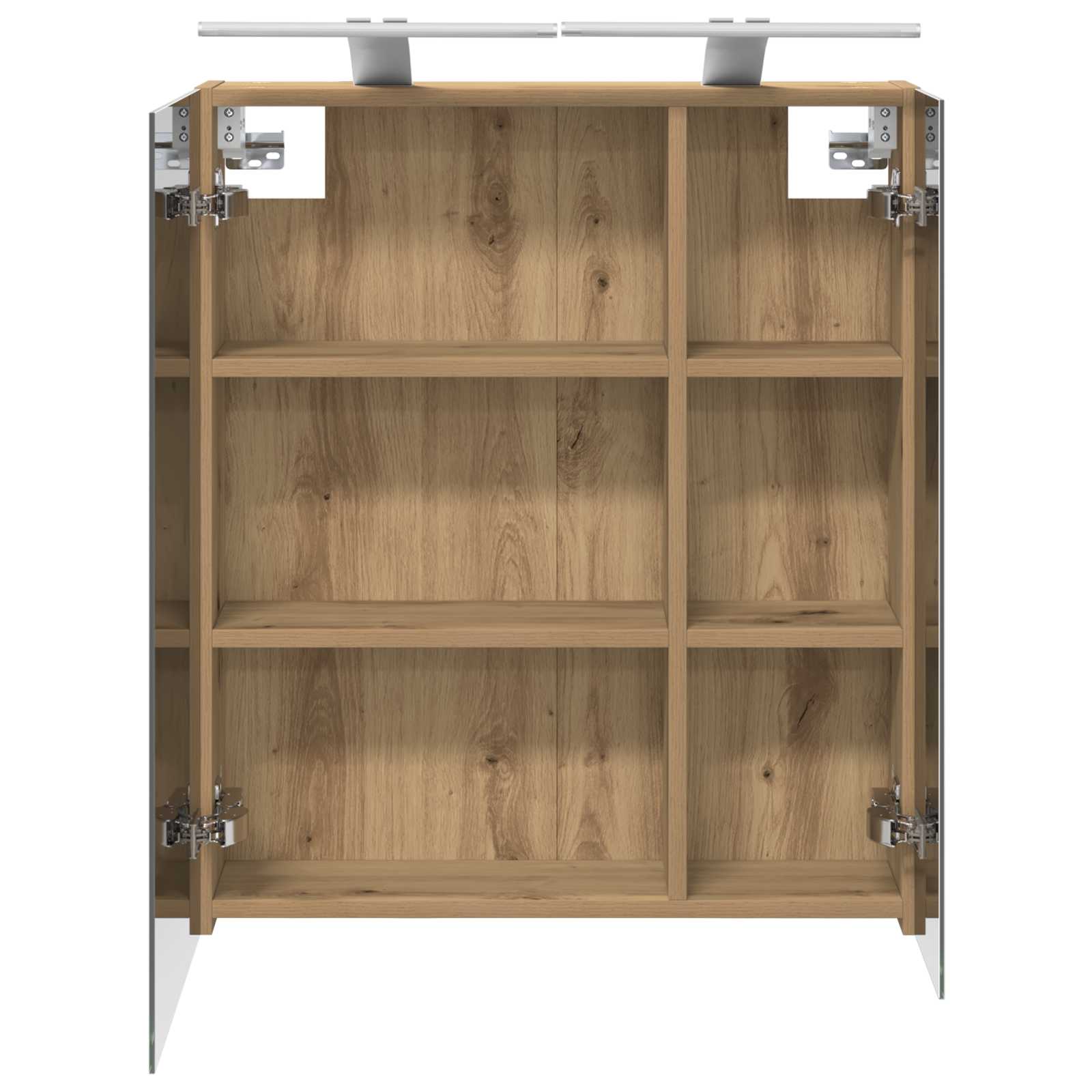 vidaXL Badezimmerspiegelschrank Kunsthandwerk Eiche 60 x 14,5 x 70 cm – Bild 7