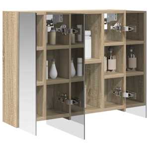 Koupelnová zrcadlová skříň Sonoma dub 60 x 14,5 x 50 cm - obrázek 3