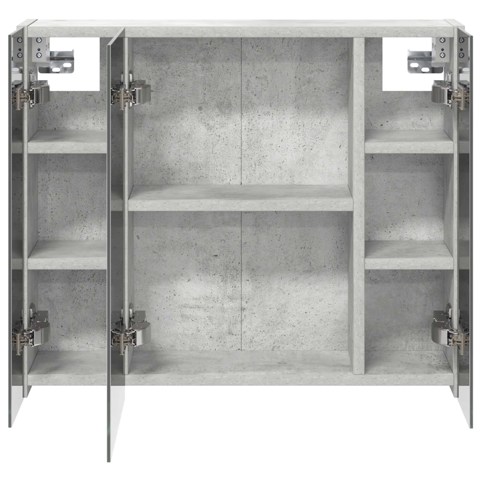 Koupelnová zrcadlová skříň Betonově šedá 60 x 14,5 x 50 cm - obrázek 6