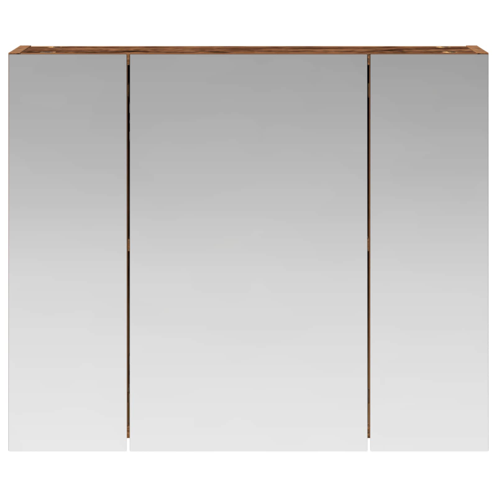 Koupelnová zrcadlová skříň Staré dřevo 60 x 14,5 x 50 cm - obrázek 5