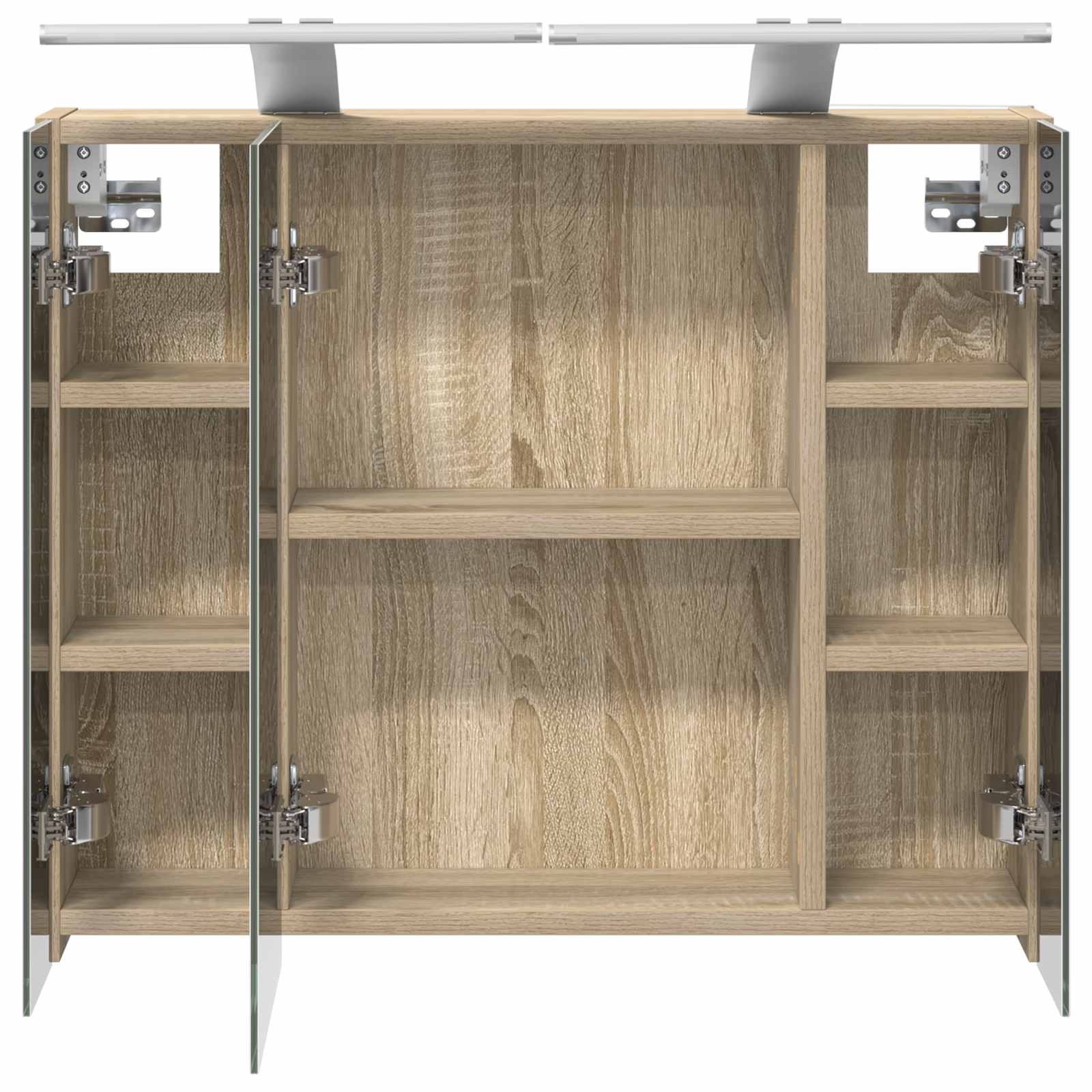 Koupelnová zrcadlová skříň Sonoma dub 60 x 14,5 x 50 cm - obrázek 7