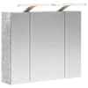vidaXL Vannitoa peeglikapp Betoonhall 60 x 14,5 x 50 cm Tehispuit