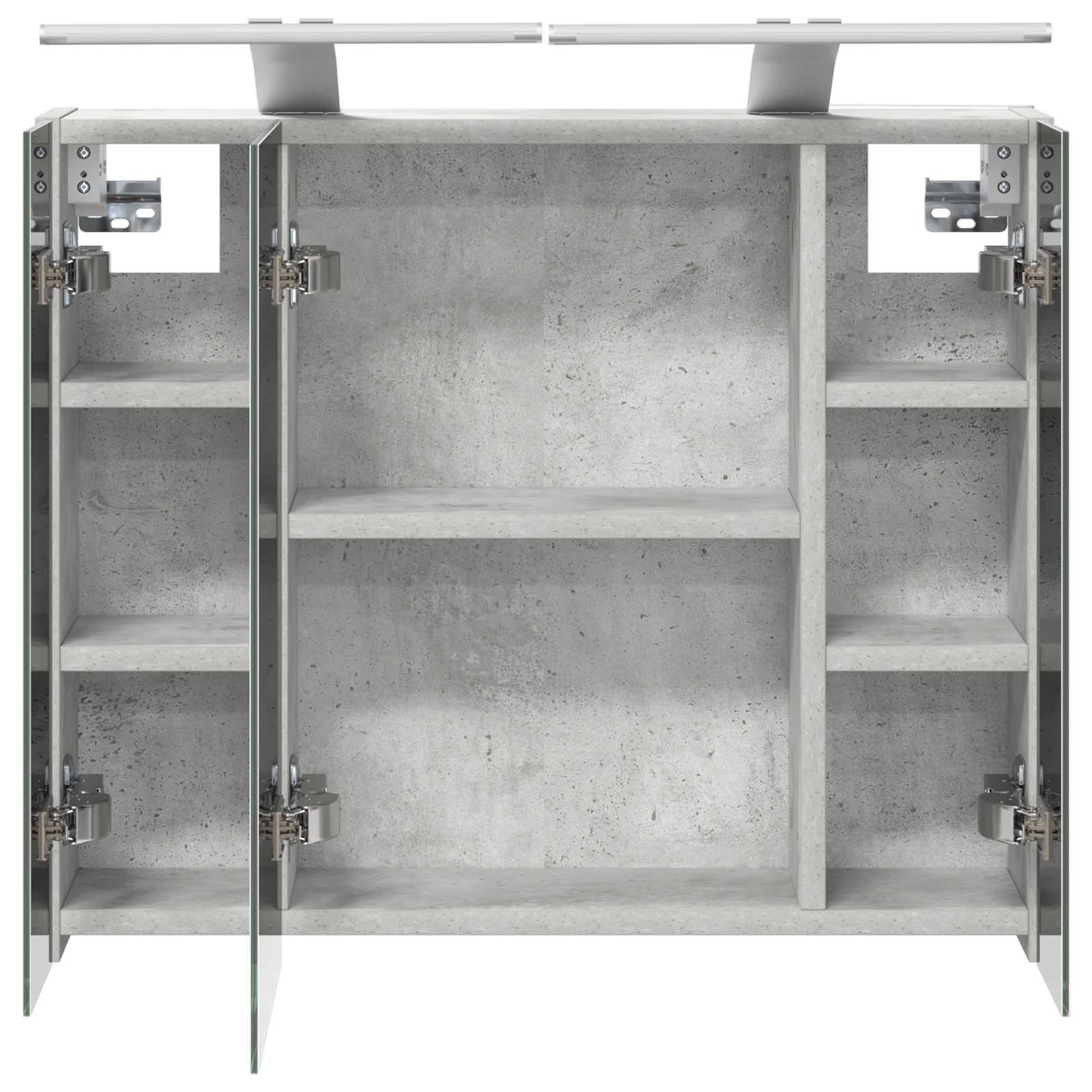 Koupelnová zrcadlová skříň Betonově šedá 60 x 14,5 x 50 cm - obrázek 7