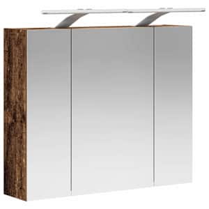 Koupelnová zrcadlová skříň Staré dřevo 60 x 14,5 x 50 cm - obrázek 5