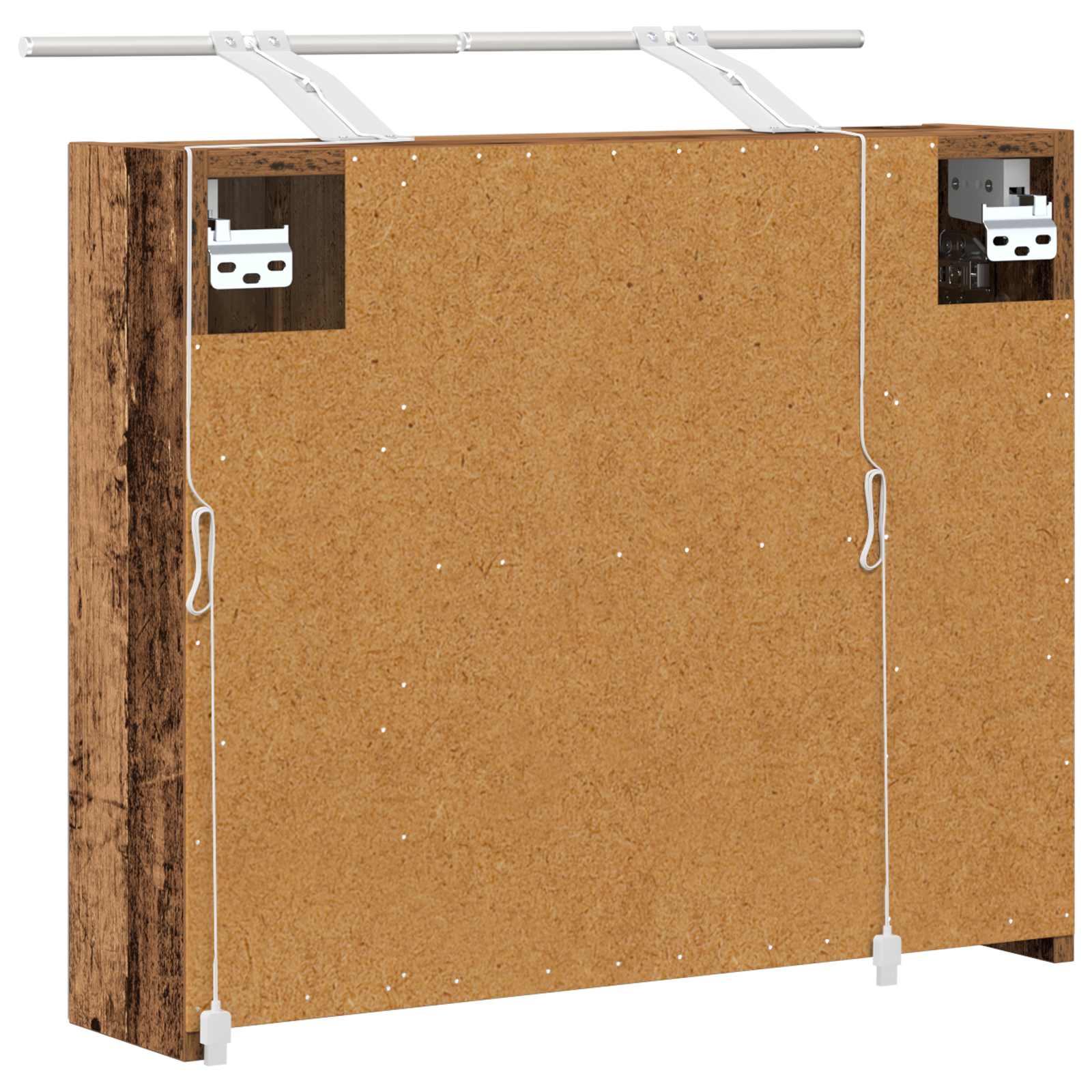 Koupelnová zrcadlová skříň Staré dřevo 60 x 14,5 x 50 cm - obrázek 9