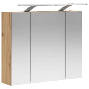 Koupelnová zrcadlová skříň Umělecký dub 60 x 14,5 x 50 cm - obrázek 5