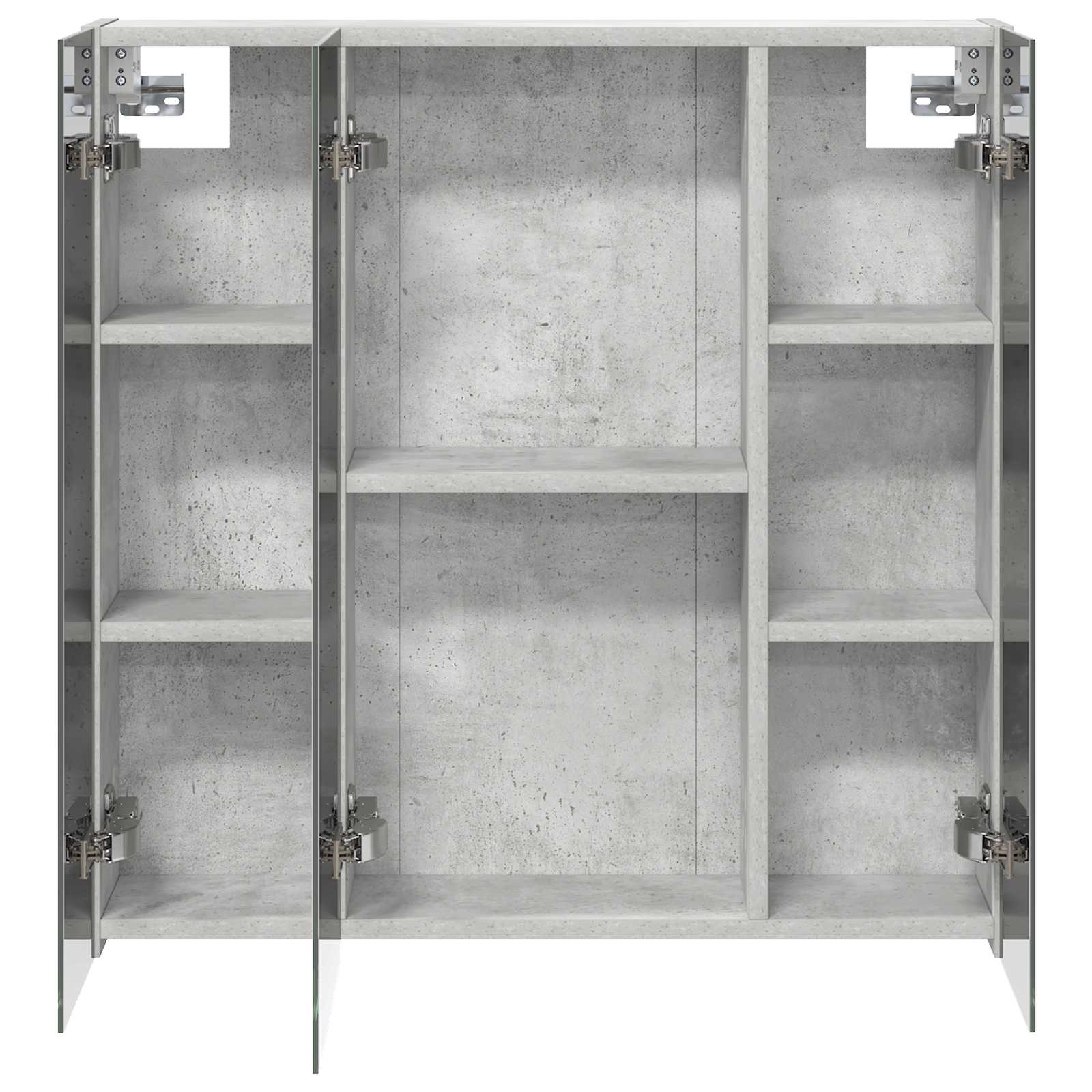 Koupelnová zrcadlová skříň Betonově šedá 70 x 14,5 x 70 cm - obrázek 6