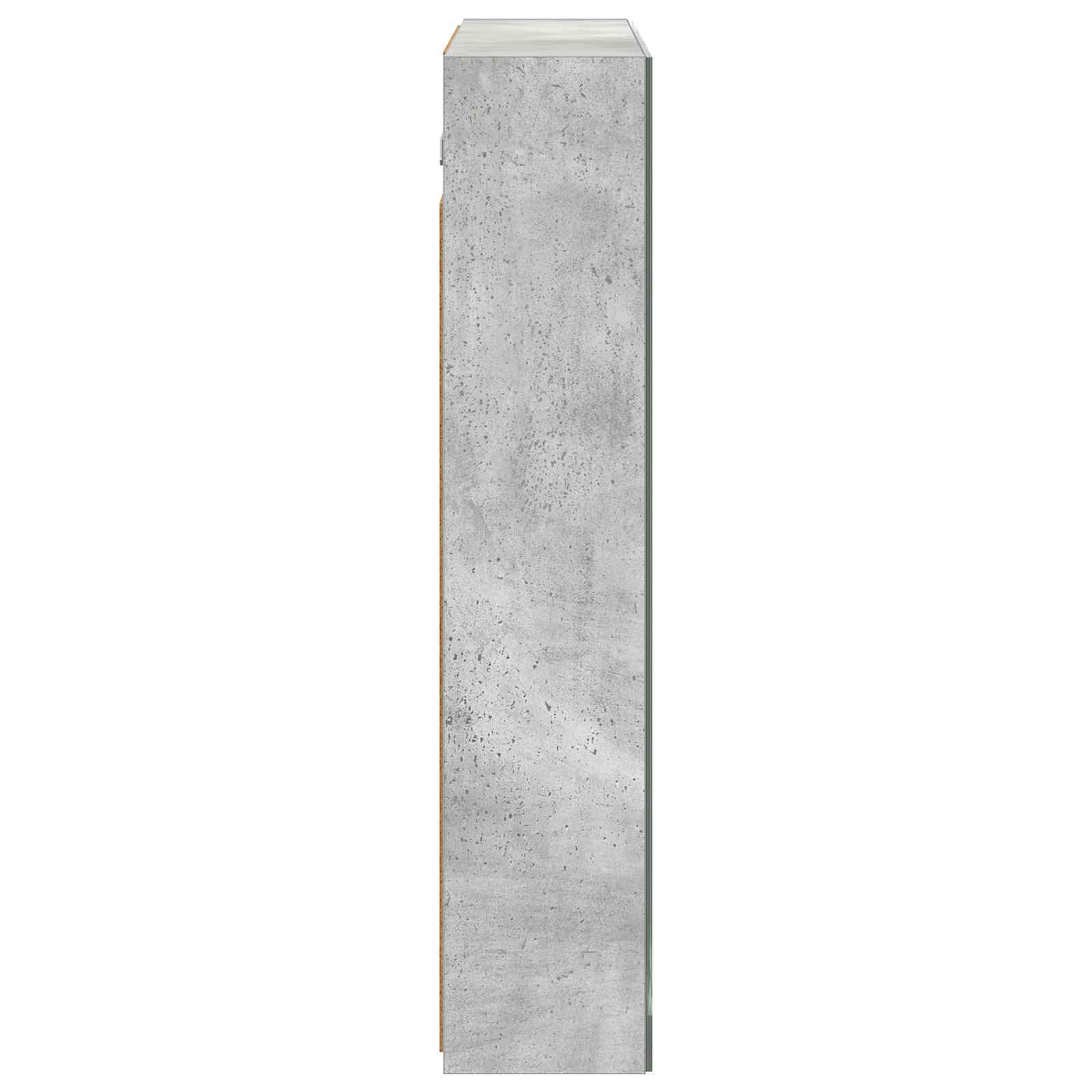 Koupelnová zrcadlová skříň Betonově šedá 70 x 14,5 x 70 cm - obrázek 7