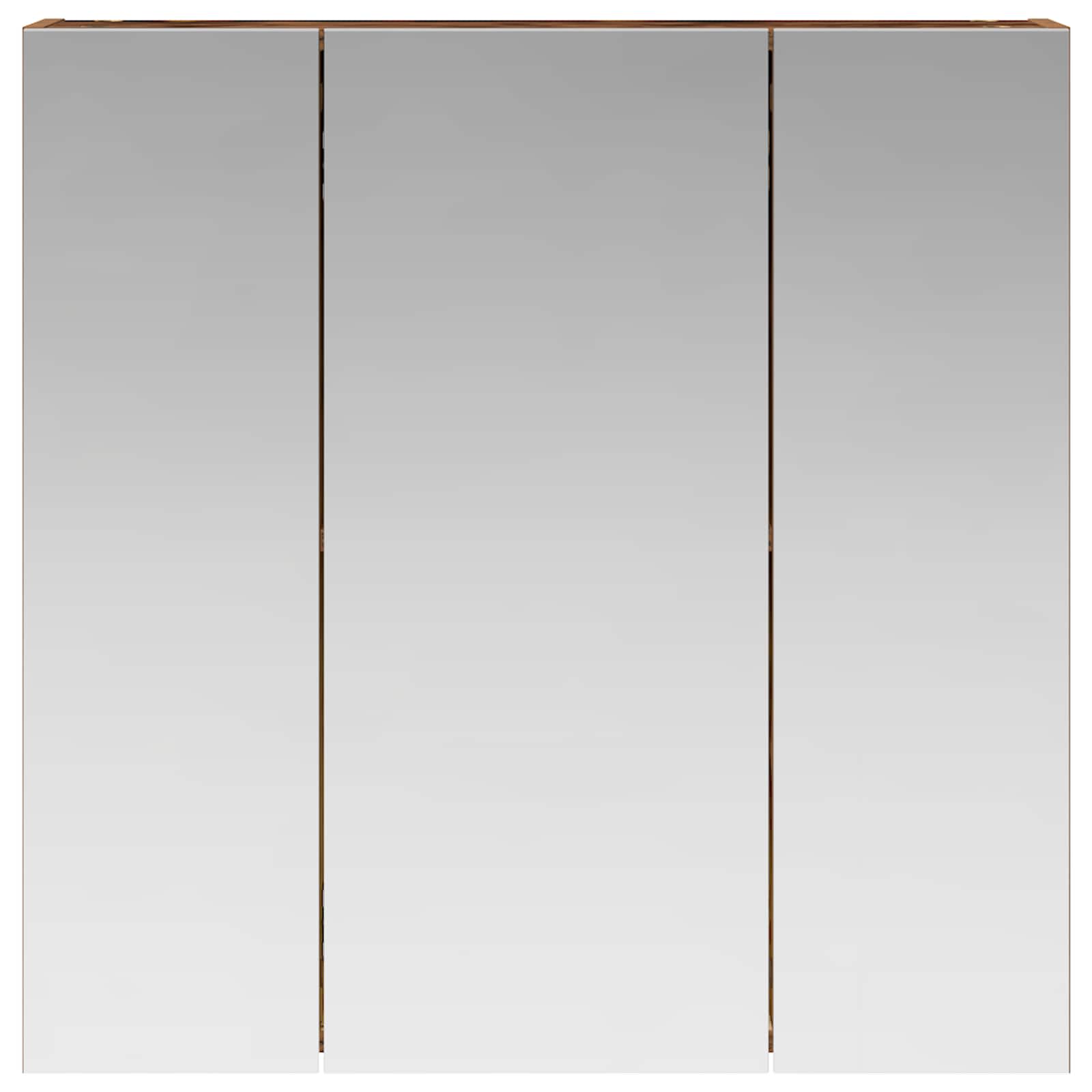 Koupelnová zrcadlová skříň Staré dřevo 70 x 14,5 x 70 cm - obrázek 5