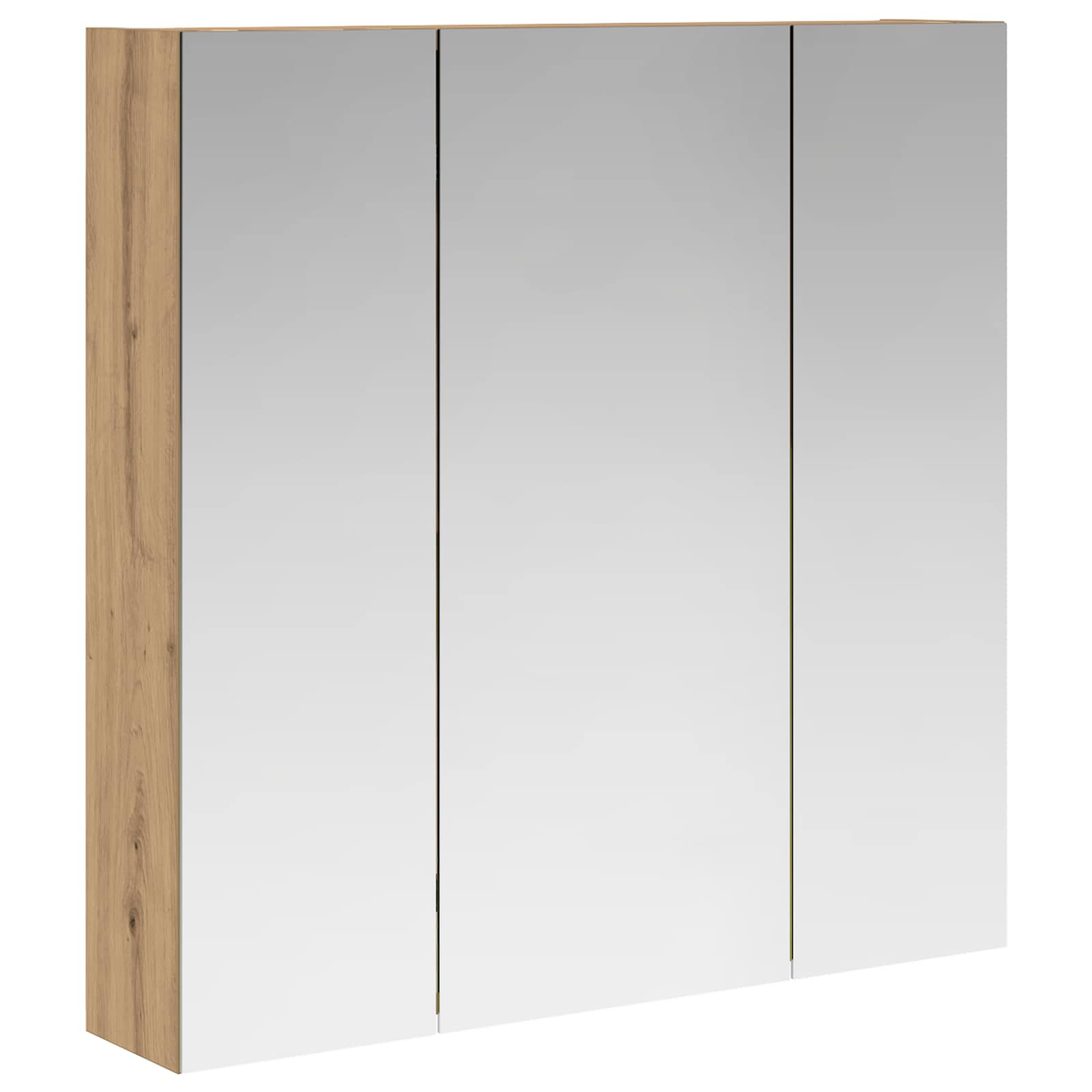 Koupelnová zrcadlová skříň Umělecký dub 70 x 14,5 x 70 cm - obrázek 2