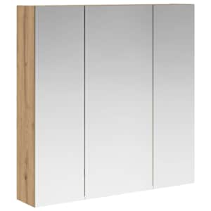 Koupelnová zrcadlová skříň Umělecký dub 70 x 14,5 x 70 cm - obrázek 2