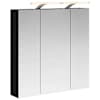 vidaXL Vannitoa peeglikapp Must tamm 70 x 14,5 x 70 cm Tehispuit