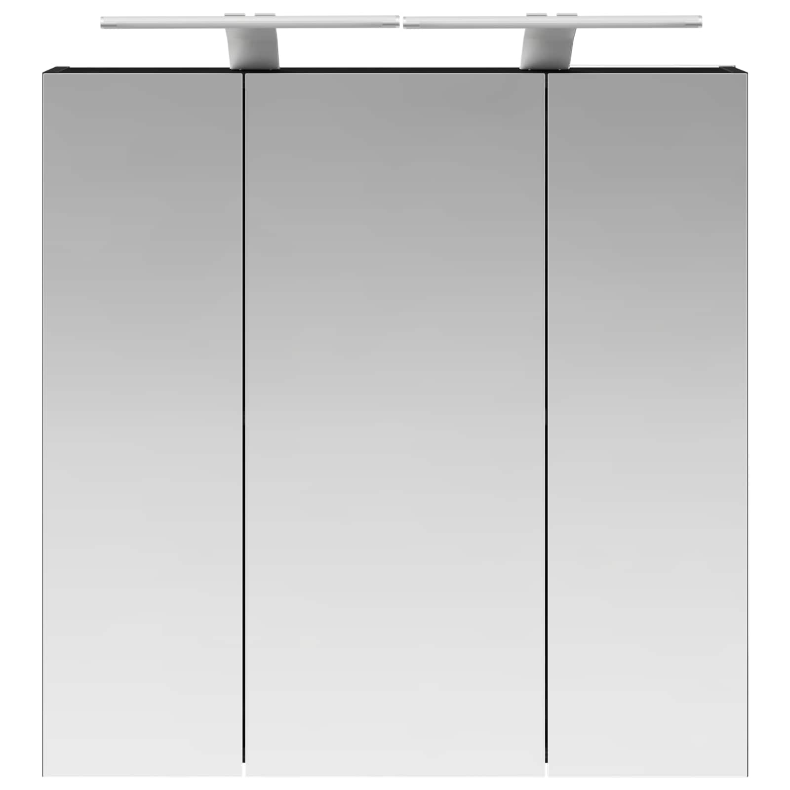 Badkamer spiegelkast Zwart Eiken 70 x 14,5 x 70 cm Bewerkt hout - Afbeelding 6