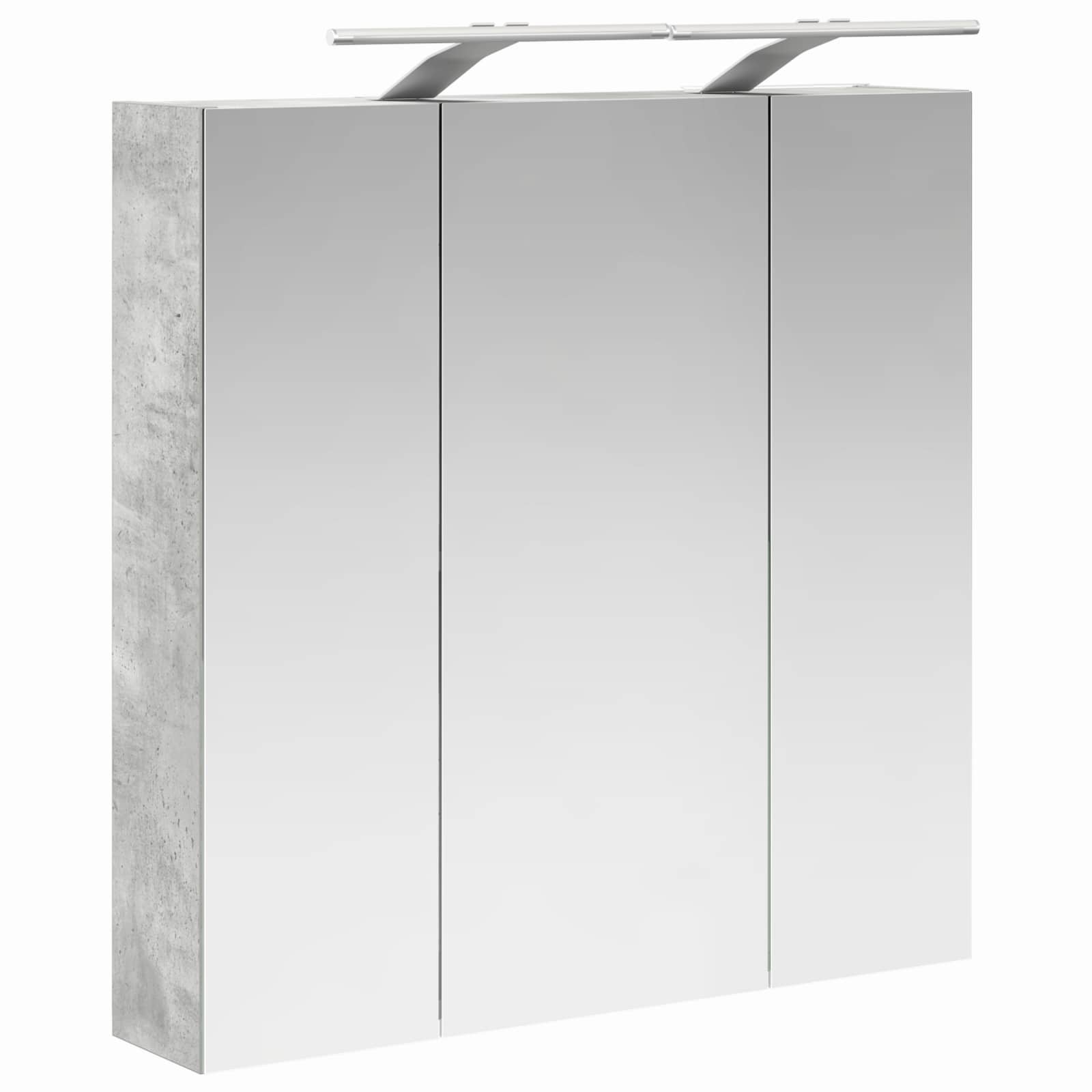Koupelnová zrcadlová skříň Betonově šedá 70 x 14,5 x 70 cm - obrázek 5