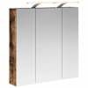 vidaXL Vannitoa peeglikapp Suitsetatud tamm 70 x 14,5 x 70 cm