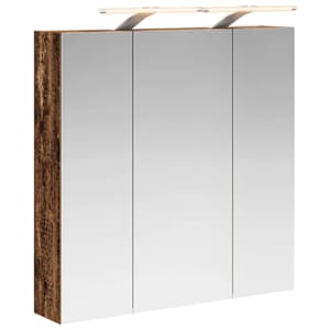 Koupelnová zrcadlová skříň Staré dřevo 70 x 14,5 x 70 cm - obrázek 2