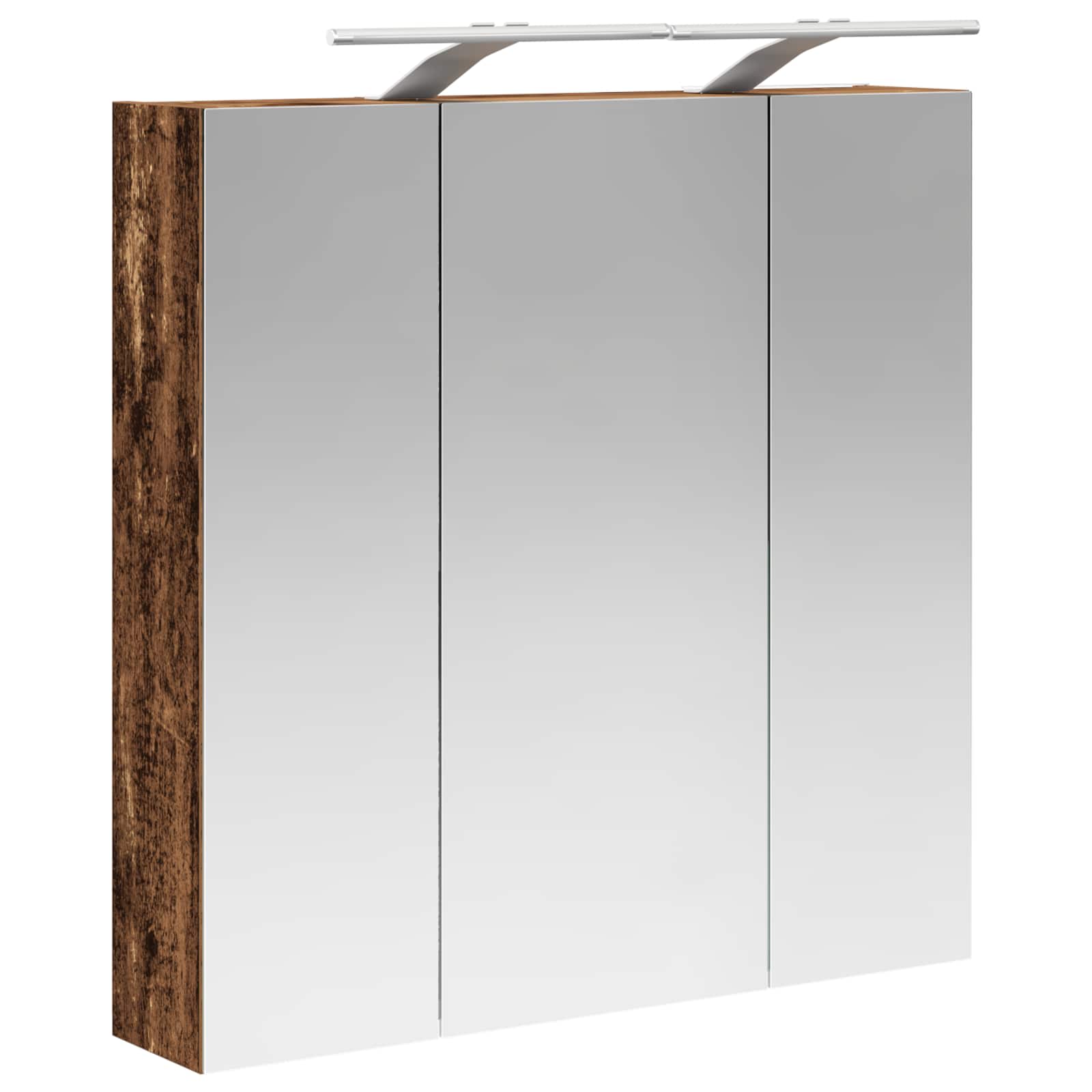 Koupelnová zrcadlová skříň Staré dřevo 70 x 14,5 x 70 cm - obrázek 5