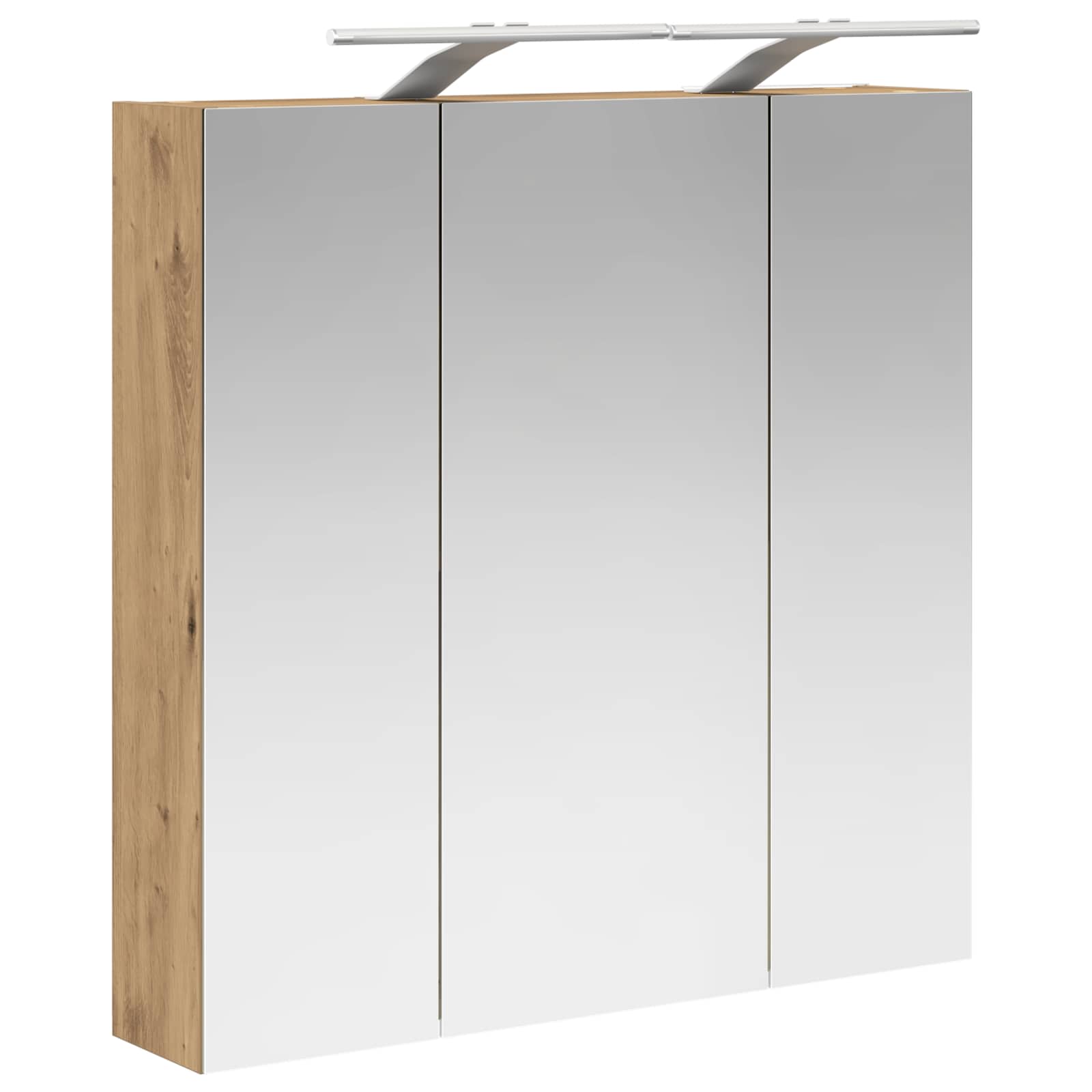 Koupelnová zrcadlová skříň Umělecký dub 70 x 14,5 x 70 cm - obrázek 5