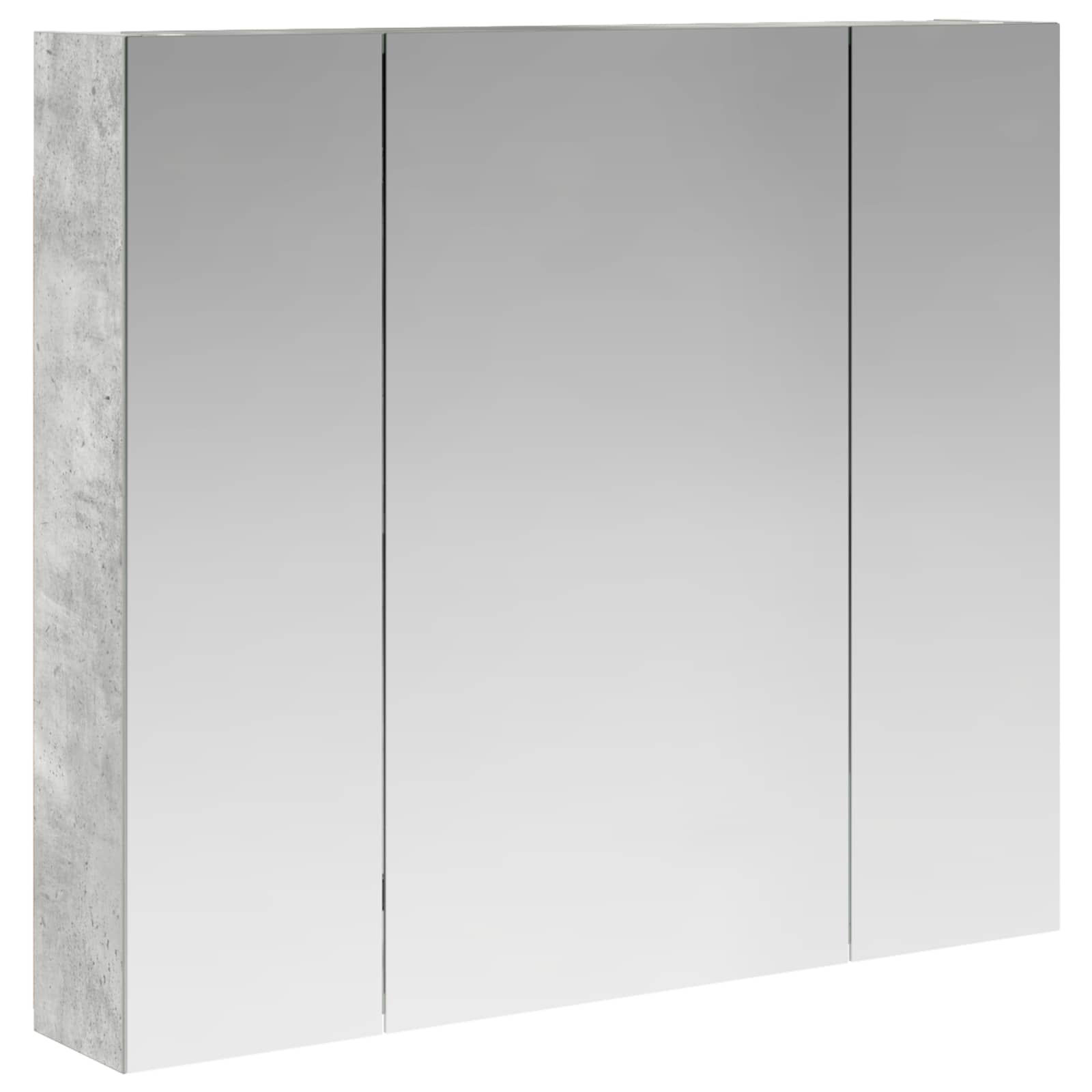 Koupelnová zrcadlová skříň Betonově šedá 80 x 14.5 x 70 cm - obrázek 2