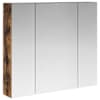 vidaXL Vannitoa peeglikapp Suitsetatud tamm 80 x 14.5 x 70 cm