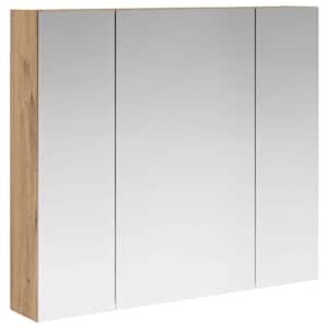 Koupelnová zrcadlová skříň Umělecký dub 80 x 14.5 x 70 cm - obrázek 2
