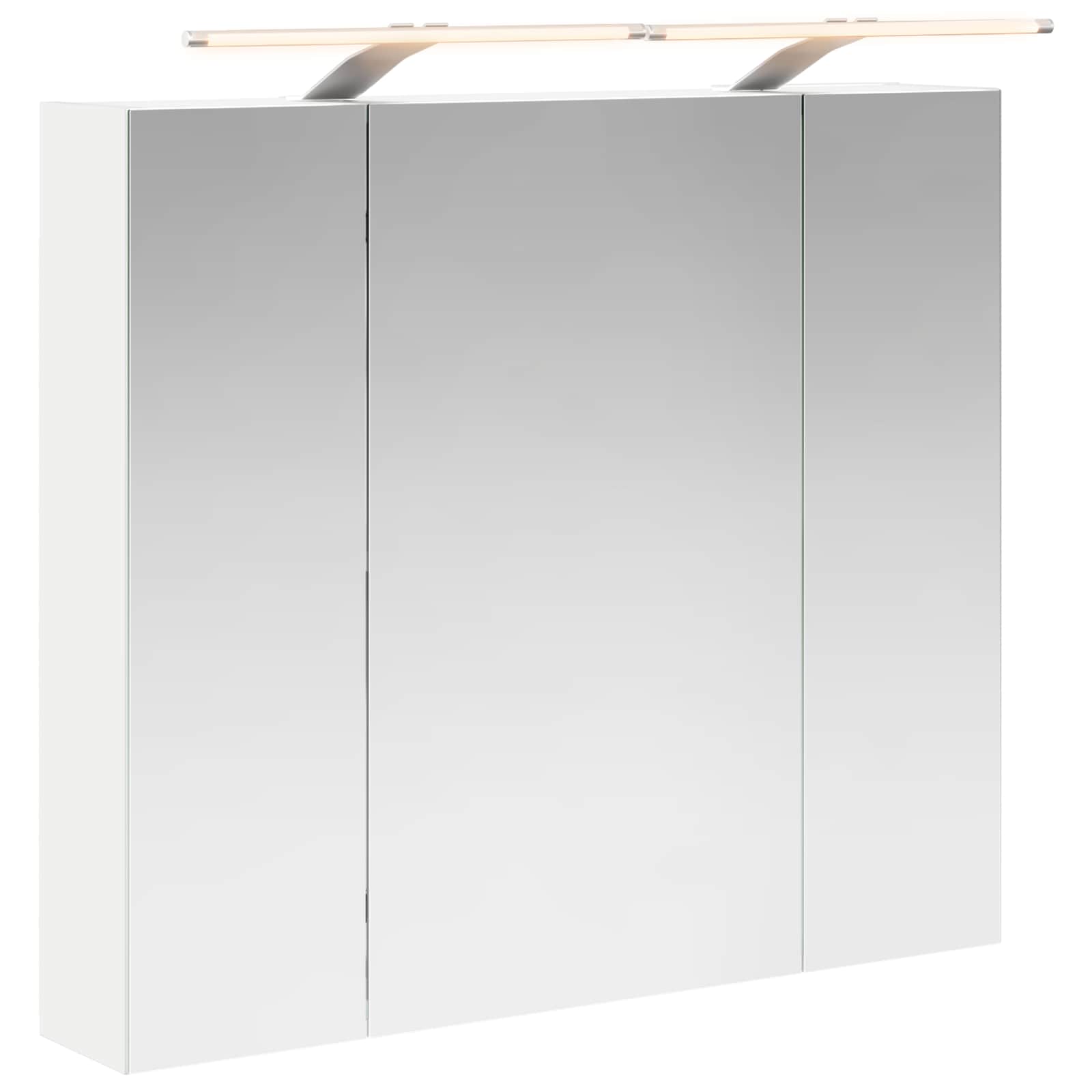 Koupelnová zrcadlová skříň s policí Bílá 80 x 14.5 x 70 cm - obrázek 2