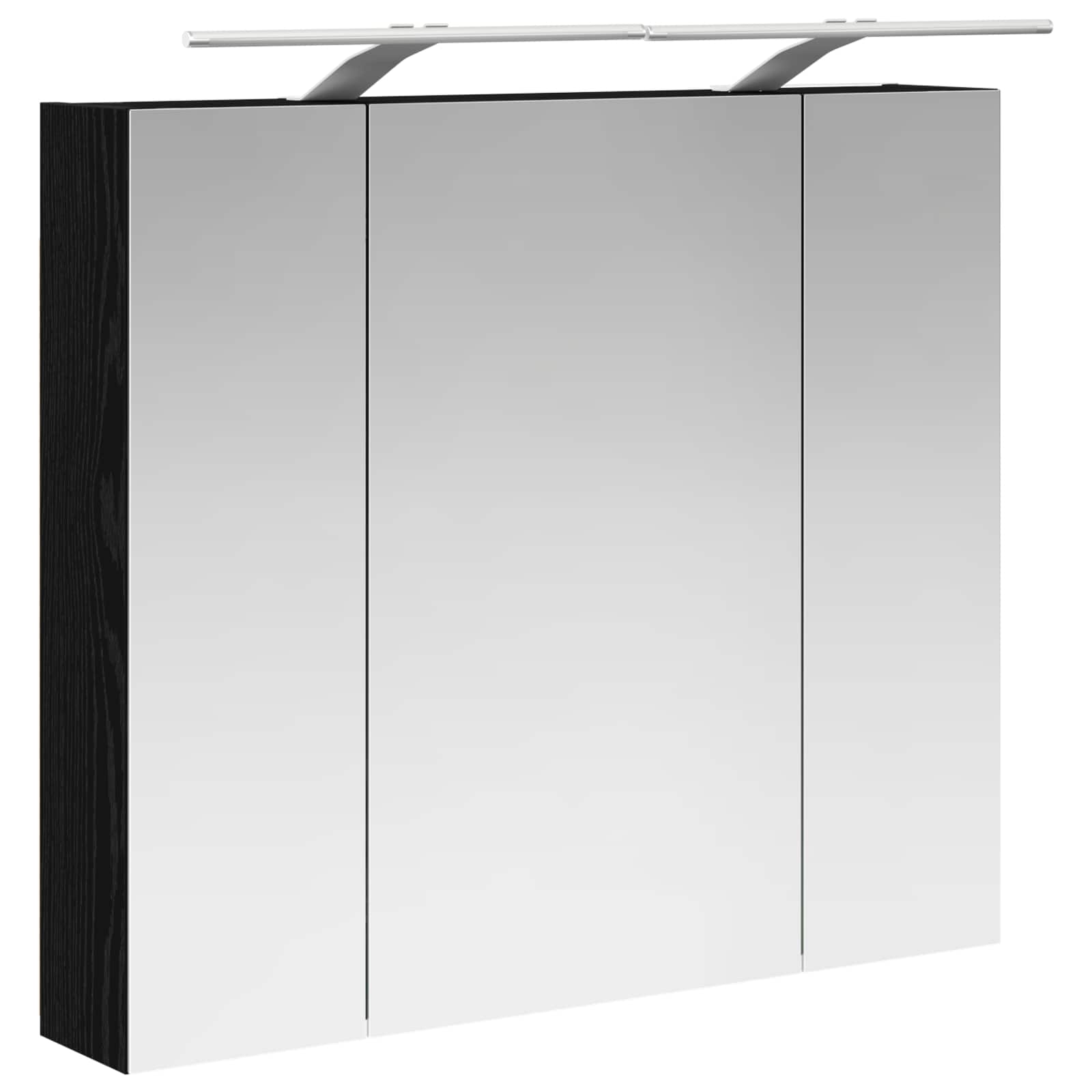 Koupelnová zrcadlová skříň s policí Černý dub 80 x 14.5 x 70 cm - obrázek 5