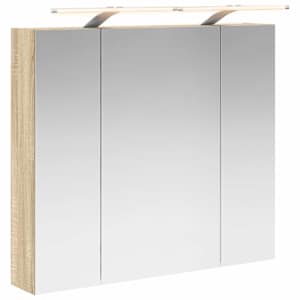 Koupelnová zrcadlová skříň Sonoma dub 80 x 14.5 x 70 cm - obrázek 2