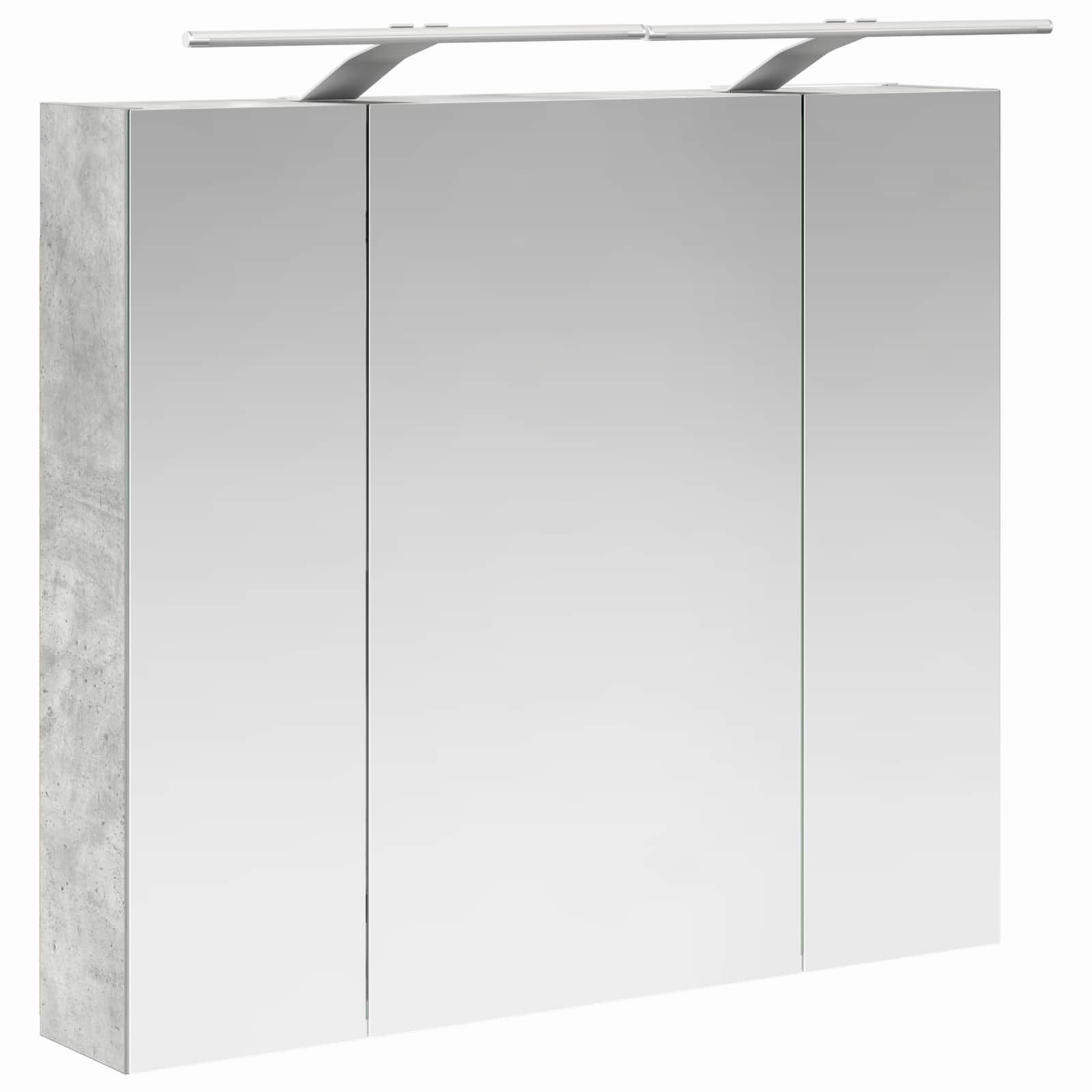 Koupelnová zrcadlová skříň Betonově šedá 80 x 14.5 x 70 cm - obrázek 5
