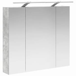 Koupelnová zrcadlová skříň Betonově šedá 80 x 14.5 x 70 cm - obrázek 5