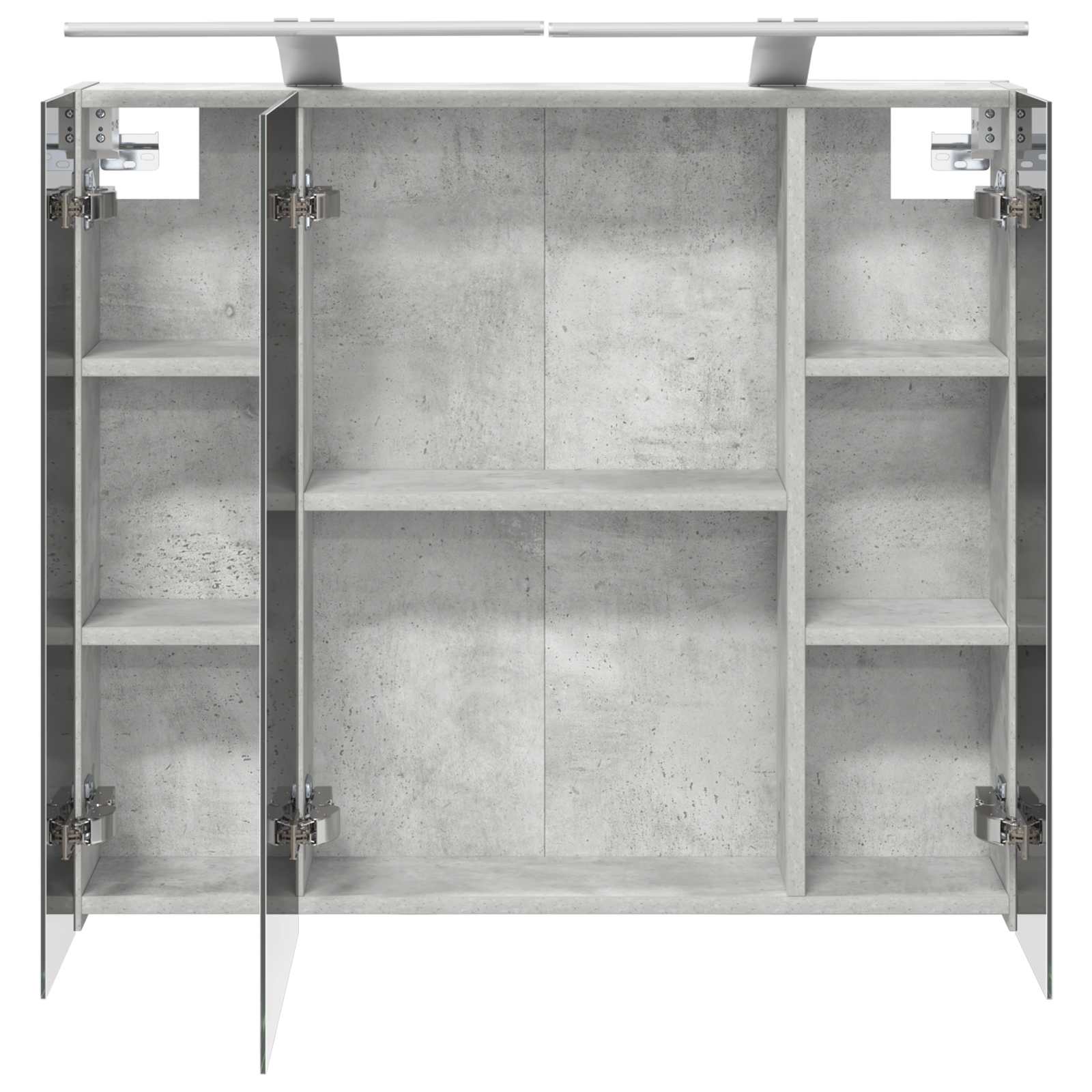 Koupelnová zrcadlová skříň Betonově šedá 80 x 14.5 x 70 cm - obrázek 7