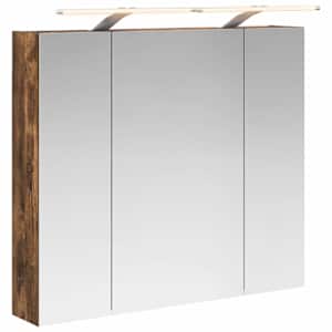 Koupelnová zrcadlová skříň Kouřový dub 80 x 14.5 x 70 cm - obrázek 2
