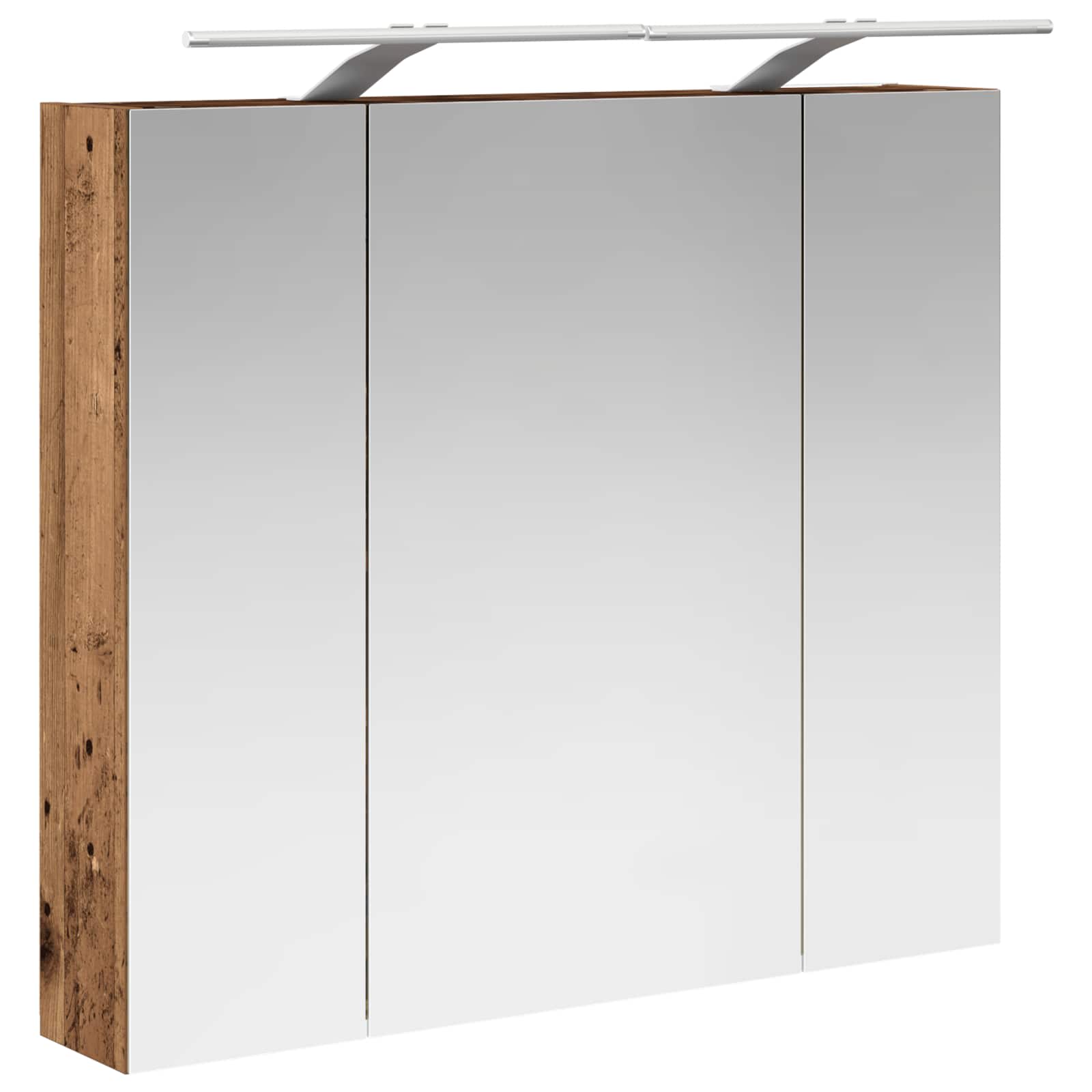 Koupelnová zrcadlová skříň Staré dřevo 80 x 14.5 x 70 cm - obrázek 5