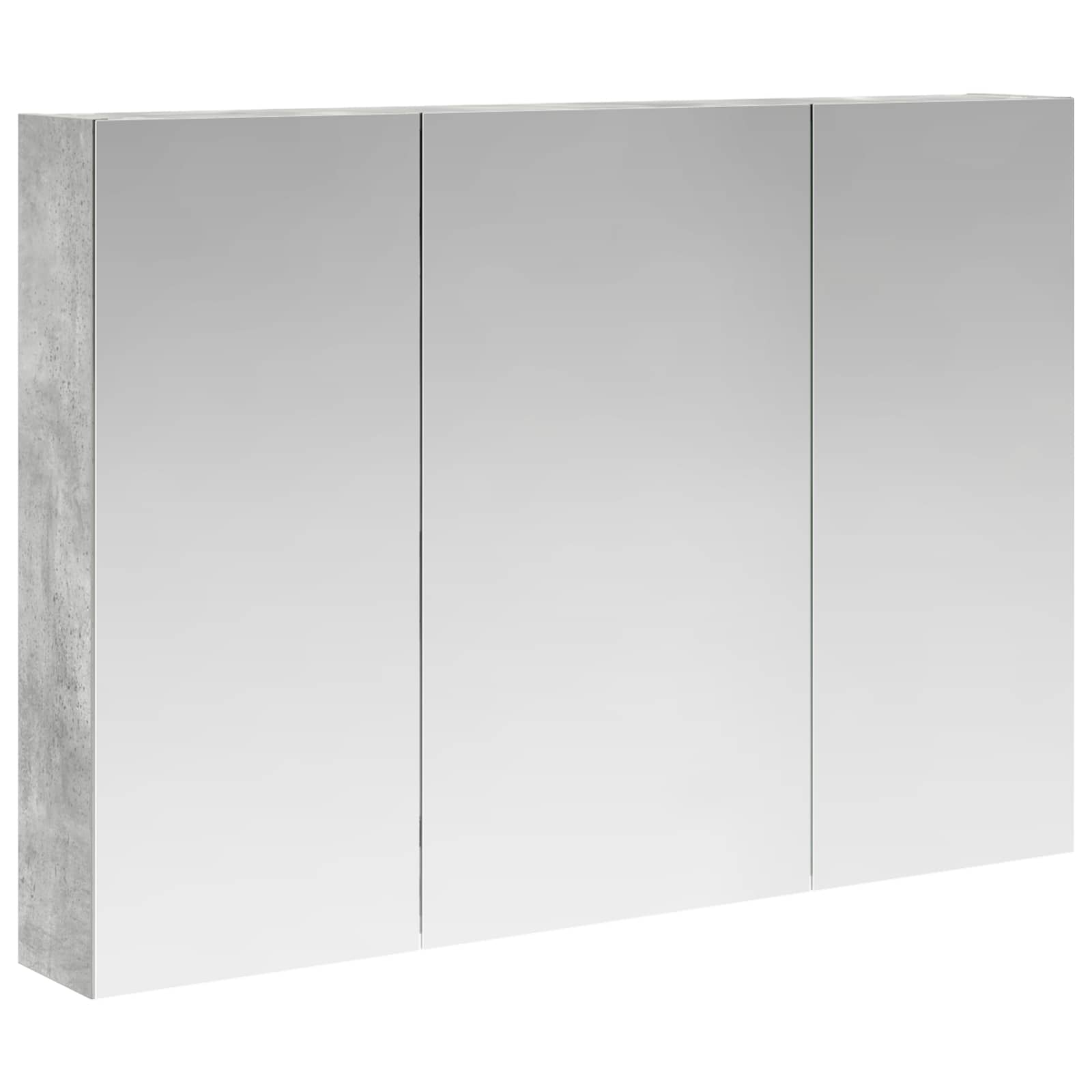 Koupelnová zrcadlová skříň Betonově šedá 100 x 14,5 x 70 cm - obrázek 2