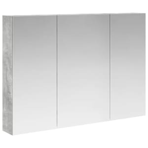 Koupelnová zrcadlová skříň Betonově šedá 100 x 14,5 x 70 cm - obrázek 2