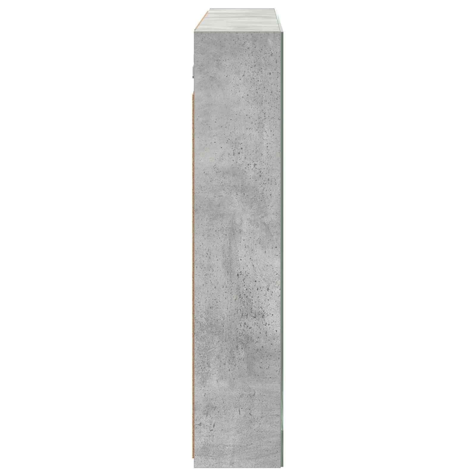 Koupelnová zrcadlová skříň Betonově šedá 100 x 14,5 x 70 cm - obrázek 7