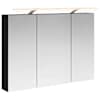 vidaXL Vannitoa peeglikapp Must tamm 100 x 14,5 x 70 cm Tehispuit
