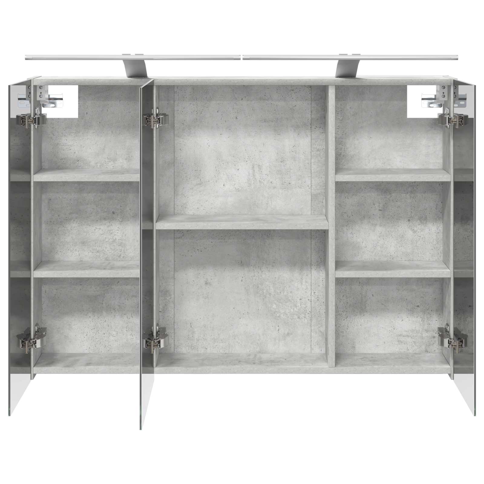 Koupelnová zrcadlová skříň Betonově šedá 100 x 14,5 x 70 cm - obrázek 7