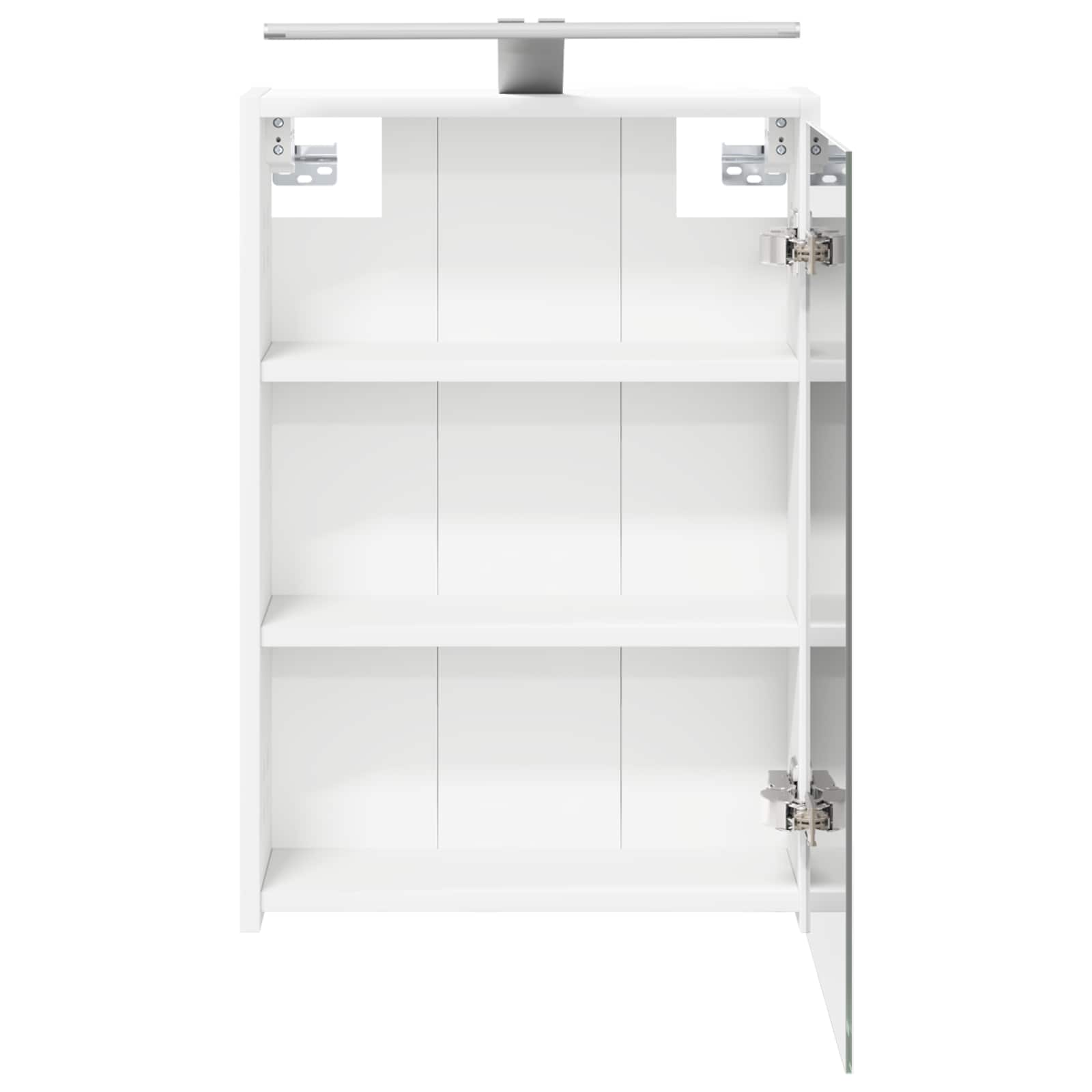 Badkamer spiegelkast Wit 43 x 16 x 62.5 cm Bewerkt hout - Afbeelding 7