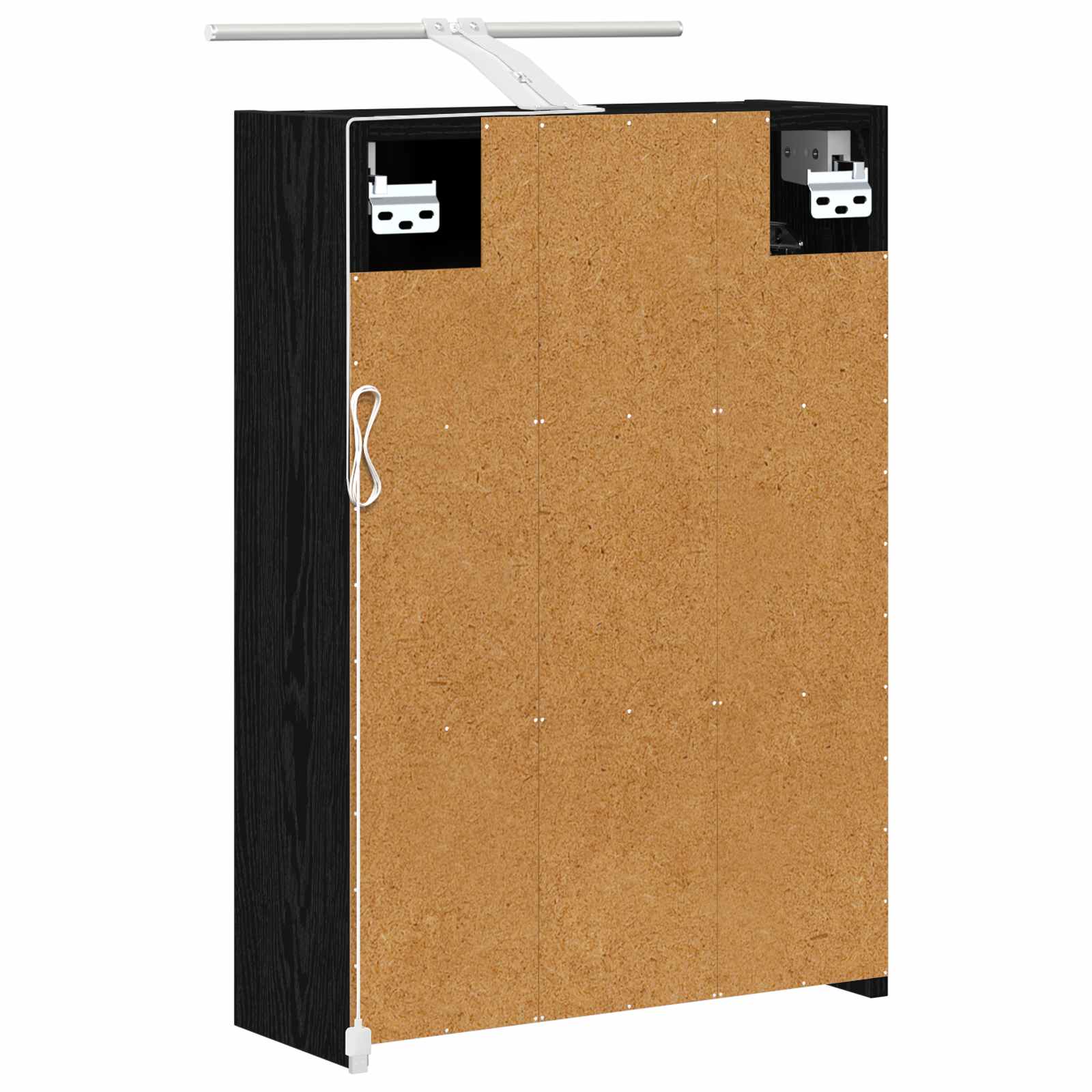 Koupelnová zrcadlová skříň s policí Černý dub 43 x 16 x 62,5 cm - obrázek 9