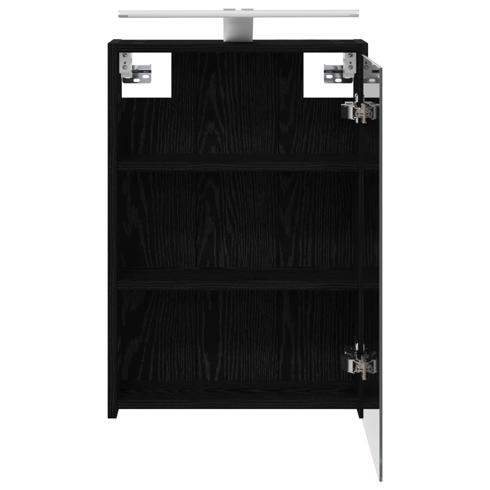 Koupelnová zrcadlová skříň s policí Černý dub 43 x 16 x 62,5 cm - obrázek 7
