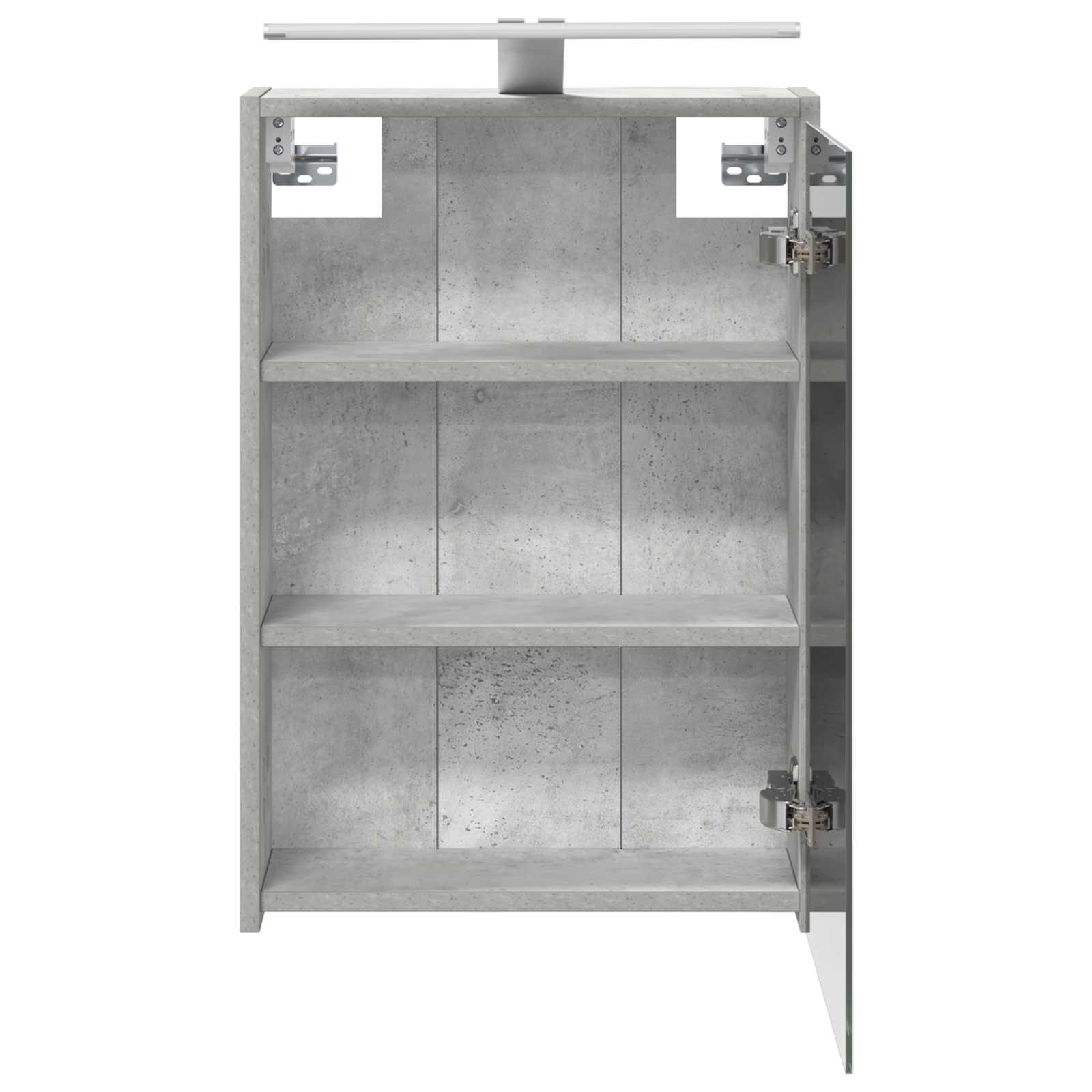 Koupelnová zrcadlová skříň Betonově šedá 43 x 16 x 62,5 cm - obrázek 7