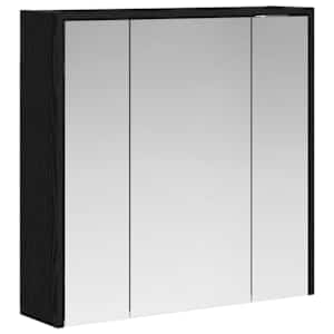 Koupelnová zrcadlová skříň Černý dub 63,5 x 16 x 62,5 cm - obrázek 2