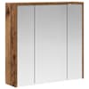 vidaXL Vannitoa peeglikapp Vana puit 63,5 x 16 x 62,5 cm Tehispuit
