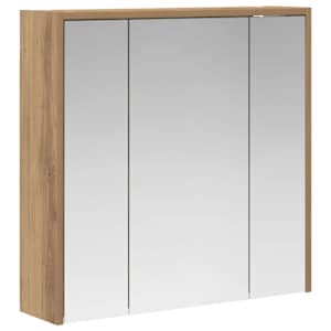 Koupelnová zrcadlová skříň Umělecký dub 63,5 x 16 x 62,5 cm - obrázek 2