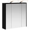 vidaXL Vannitoa peeglikapp Must tamm 63,5 x 16 x 62,5 cm Tehispuit