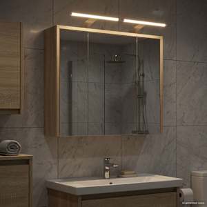 Koupelnová zrcadlová skříň Sonoma dub 63,5 x 16 x 62,5 cm - obrázek 4